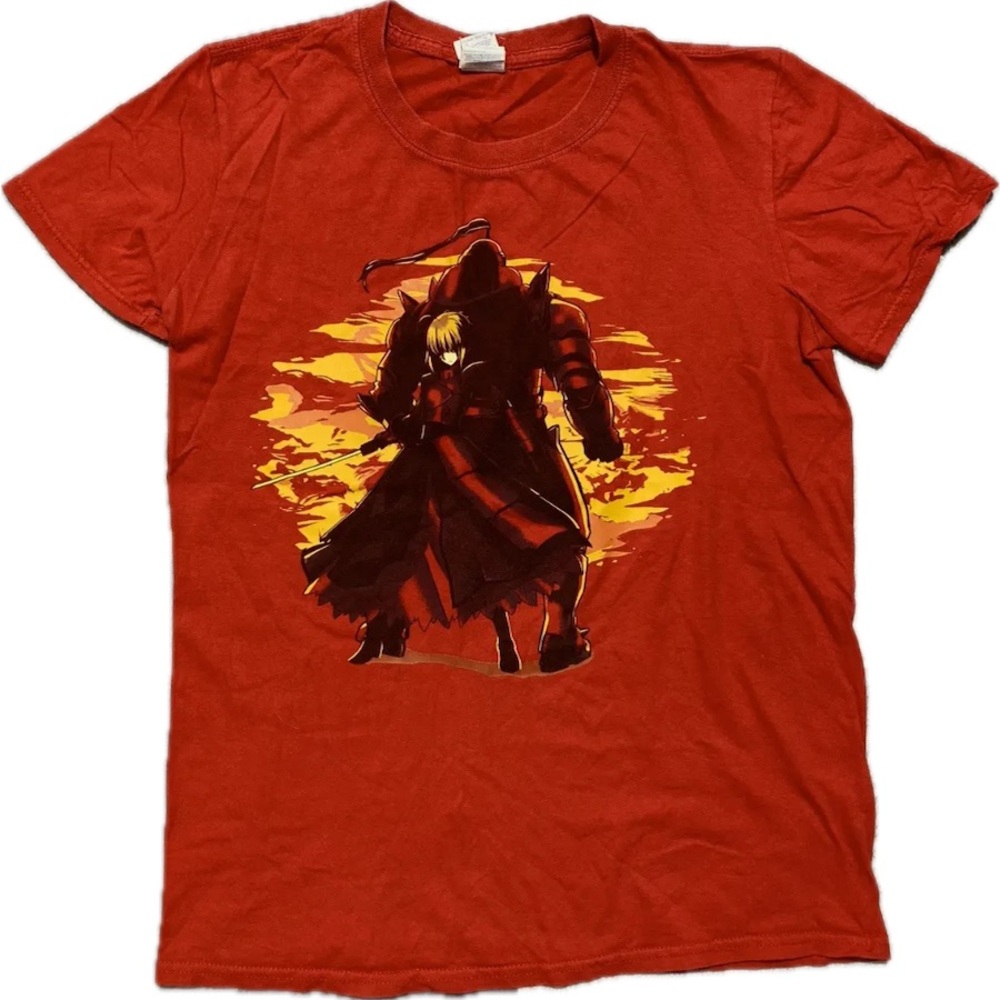 Vintage Y2K Fullmetal Alchemist Brotherhood Ed & Al T-shirt red